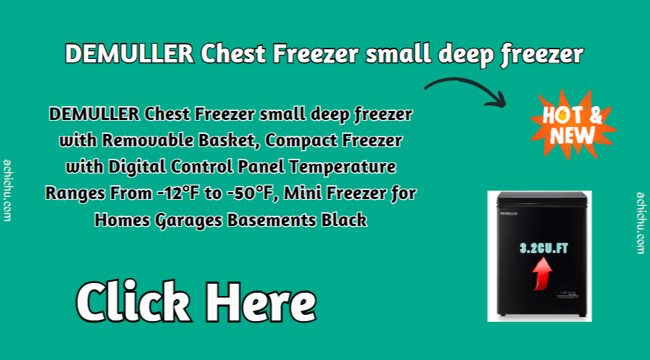 DEMULLER Chest Freezer small deep freezer with Removable Basket